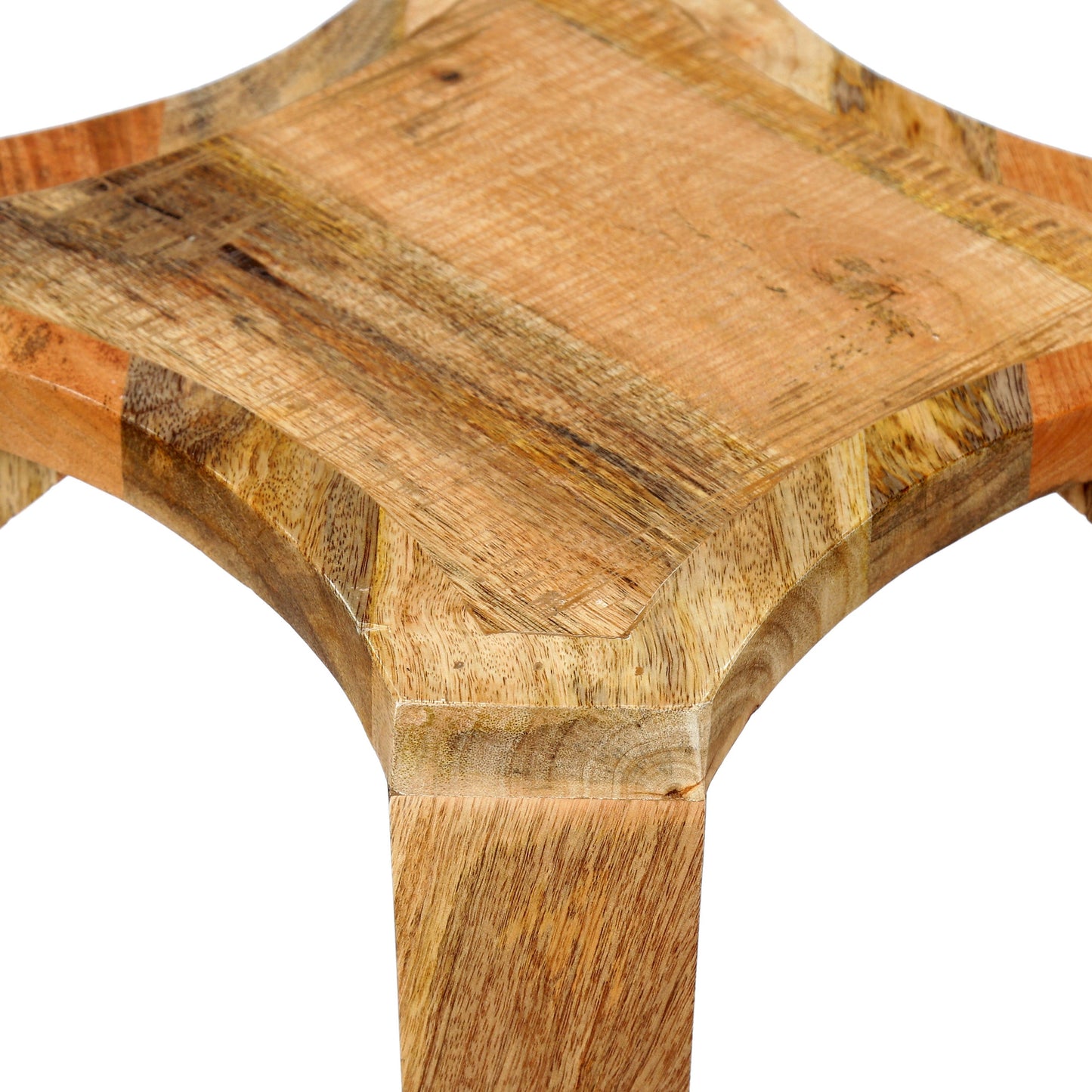 24" Wood Side Table with Open Shelf