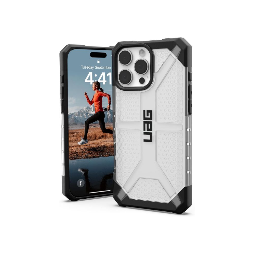 URBAN ARMOR GEAR Plasma Case for iPhone 16 Pro Max - Drop-Resistant, Wireless Charging (Clear)
