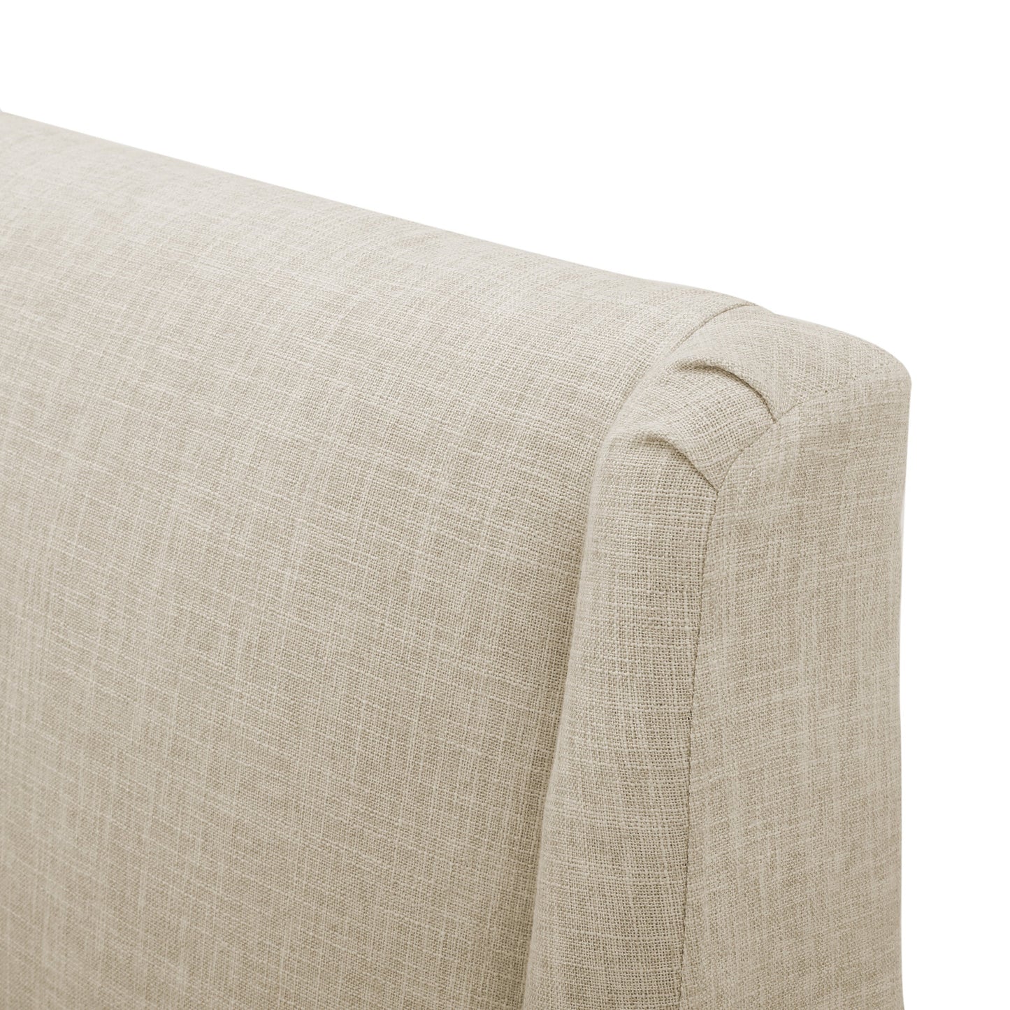 Dimensionality Upholstered Accent Chair with Wing Back and Wood Legs