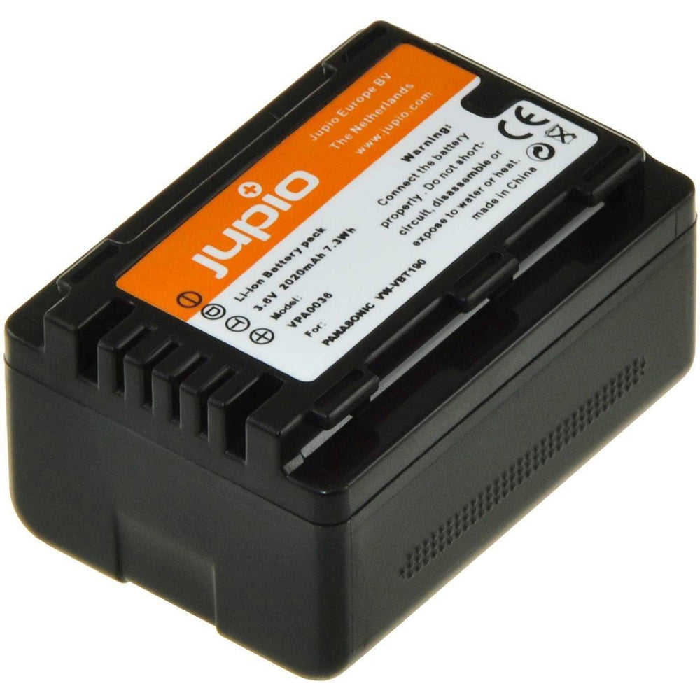 Jupio Li-Ion 3.6V 2020mAh Rechargeable Battery For Panasonic VW-VBT190 Cam