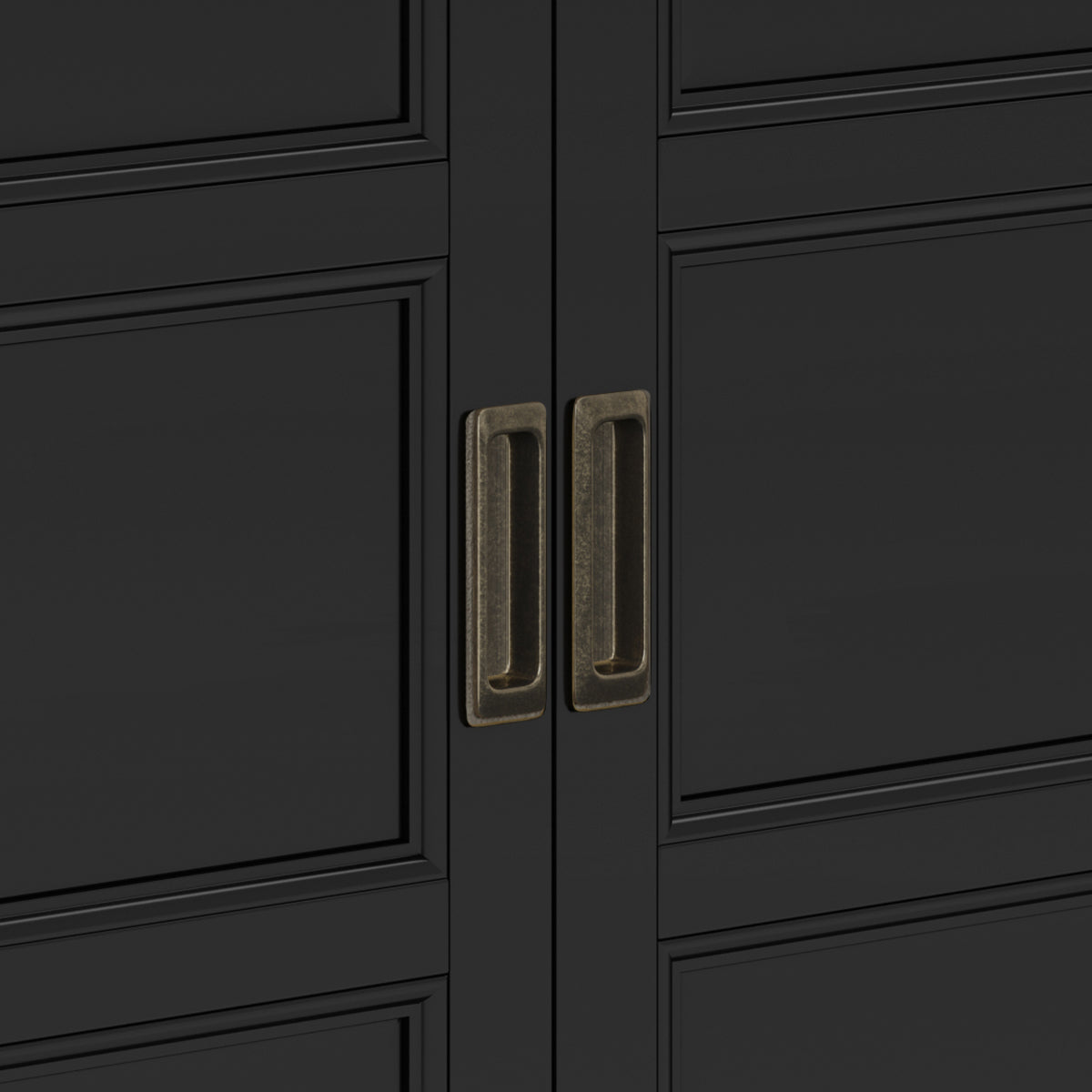 Fracture Storage Cabinet with 2 Doors and Tapered Legs