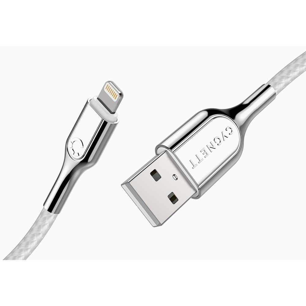 Cygnett Armoured Lightning to USB-A Cable 2m (White)