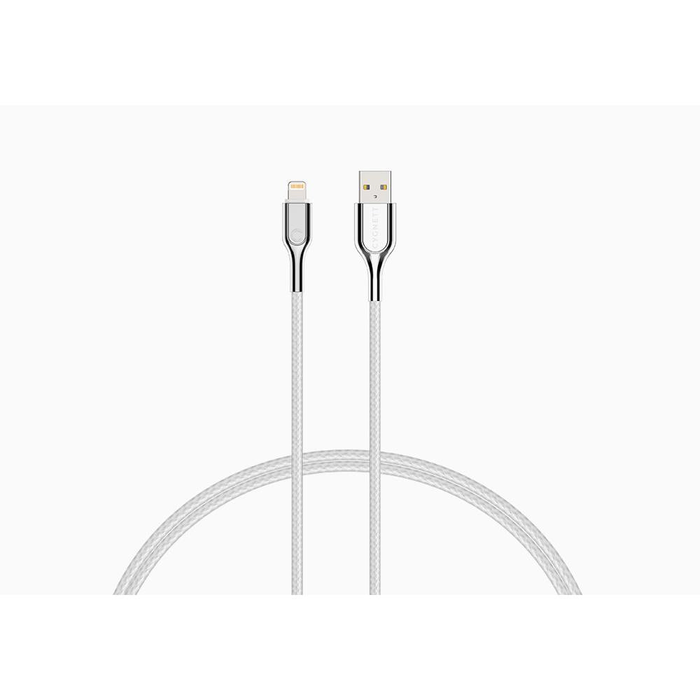 Cygnett Armoured Lightning to USB-A Cable 2m (White)