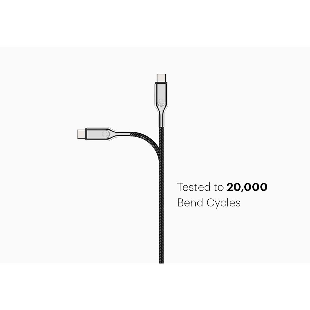 Cygnett Armoured 5A/100W 2.0 USB-C to USB-C Cable 2m (Black)