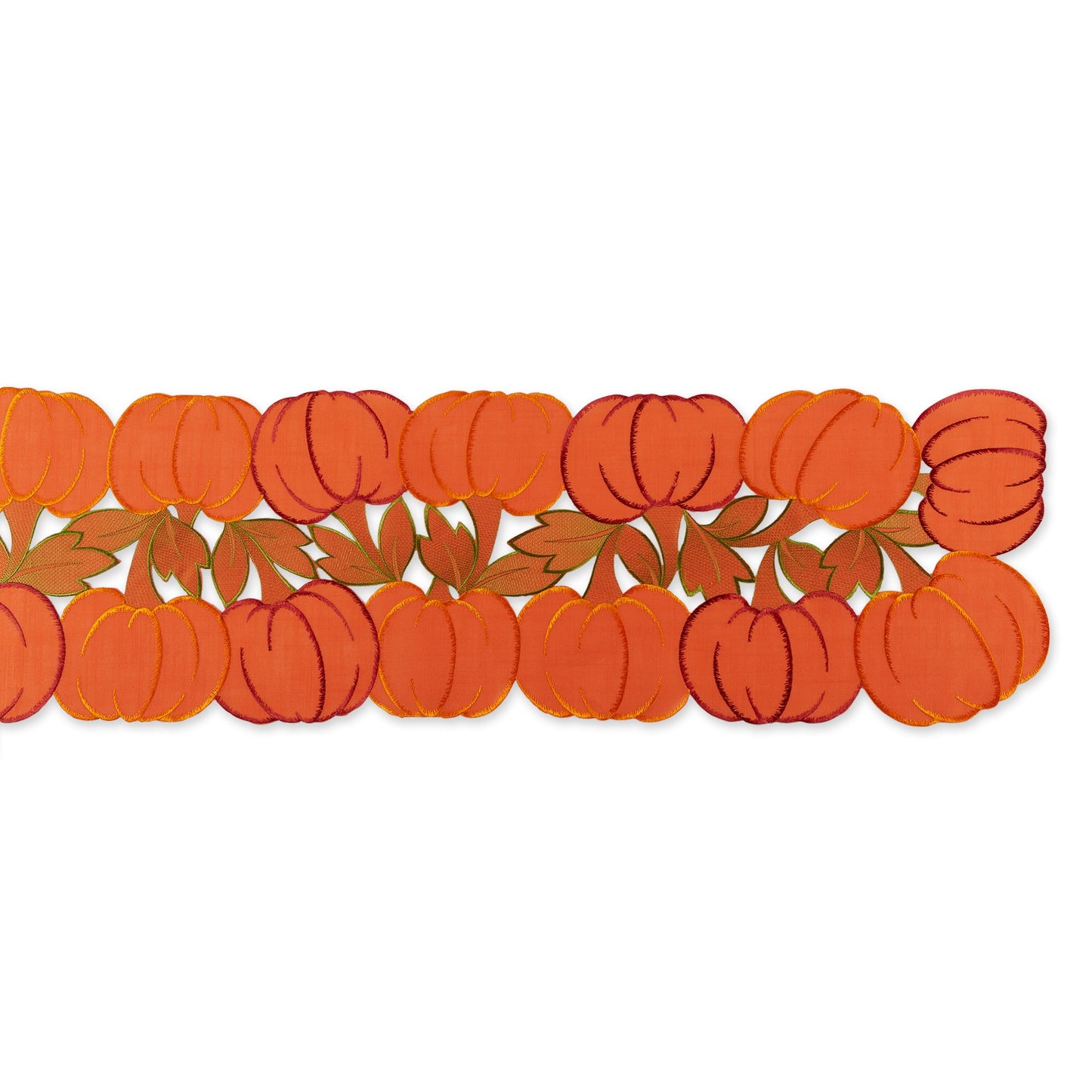 Pumpkins Embroidered Table Runner 14X60