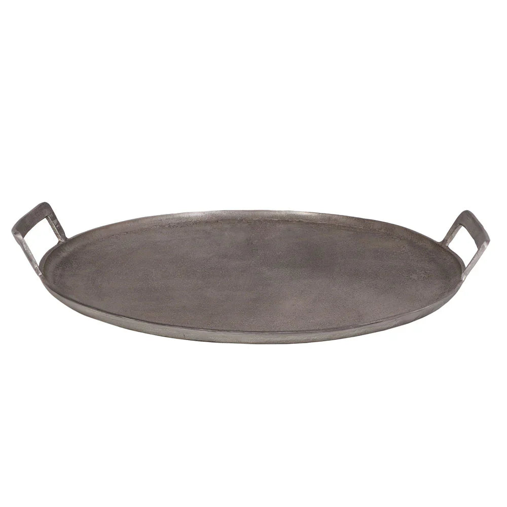 Aluminum Round Tray with Handles