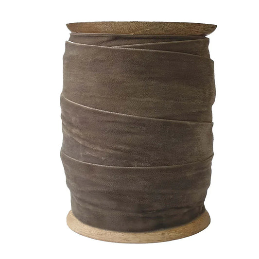 Espresso Velvet Ribbon 10 Yards, Set of 2