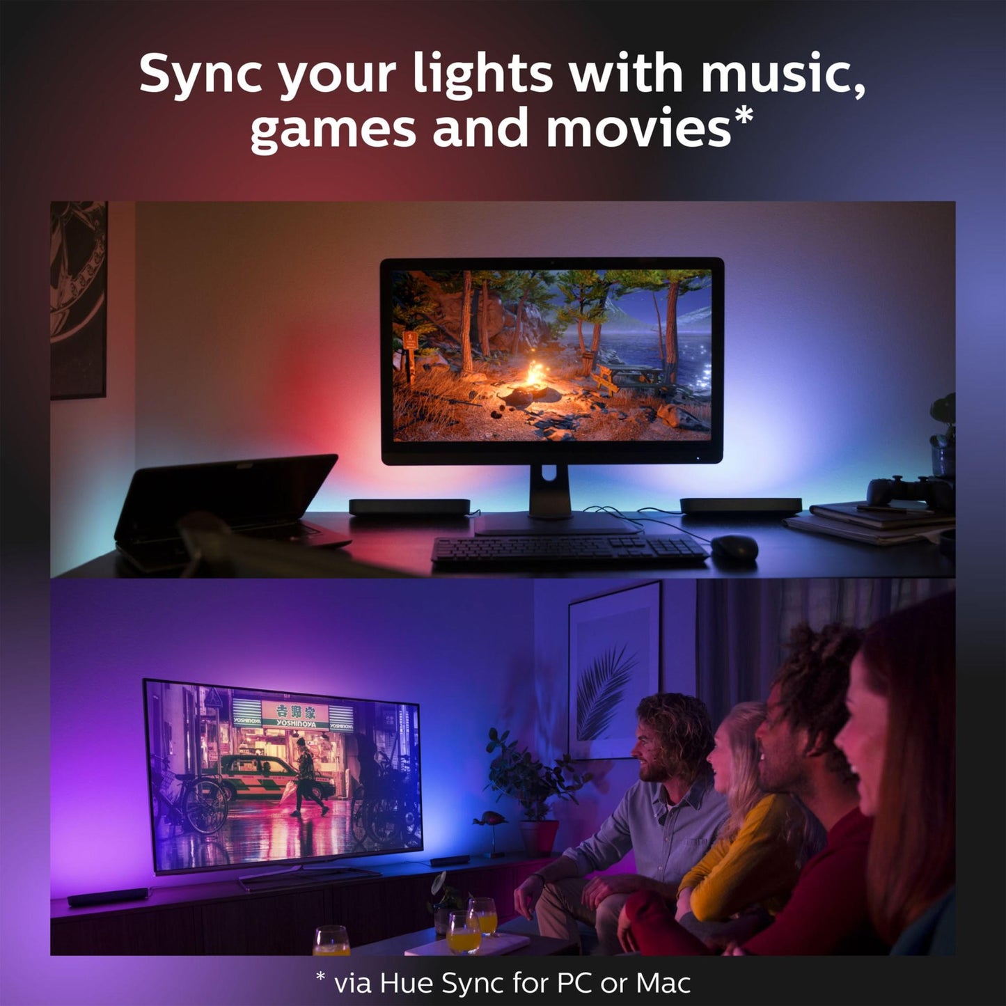 Philips Hue Play Smart Light Bar Double Pack (Black)