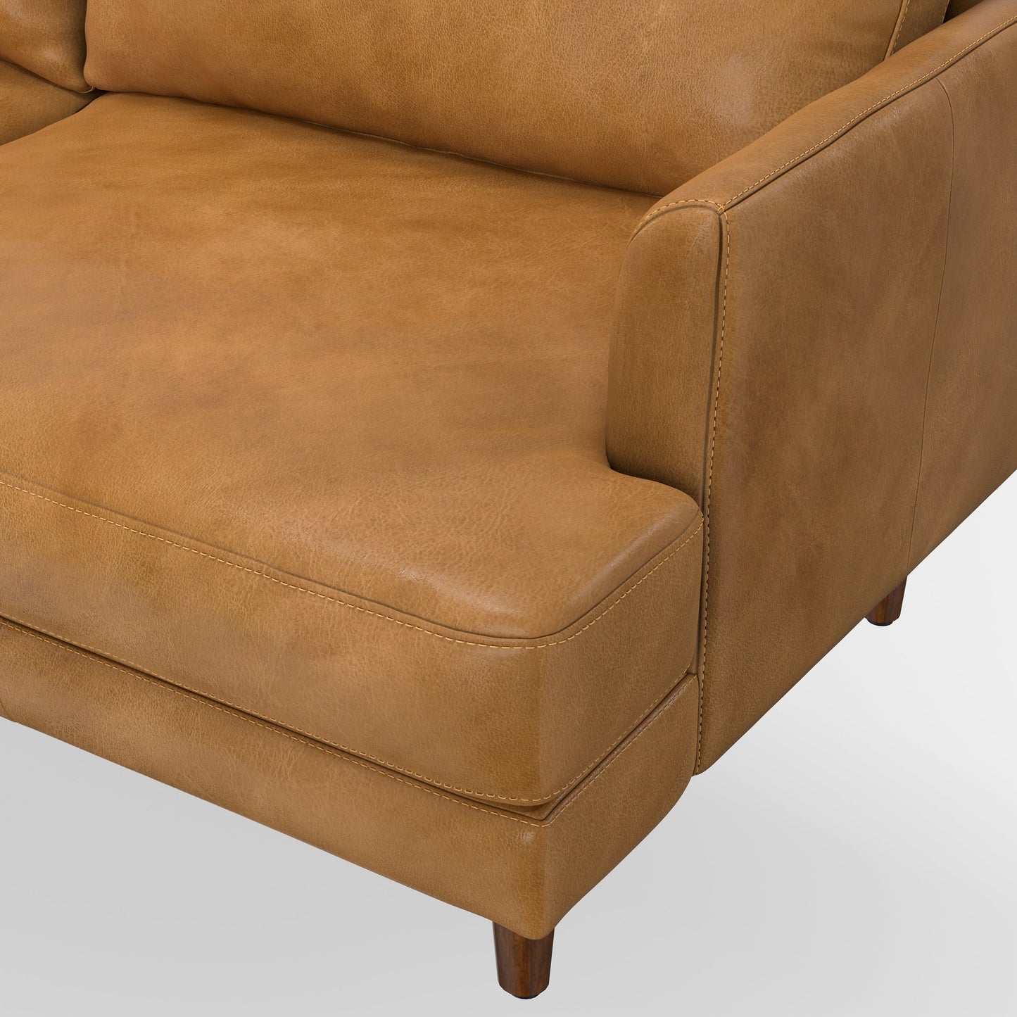 Melodia 76" Upholstered Sofa with Loose Back and Seat Cushion