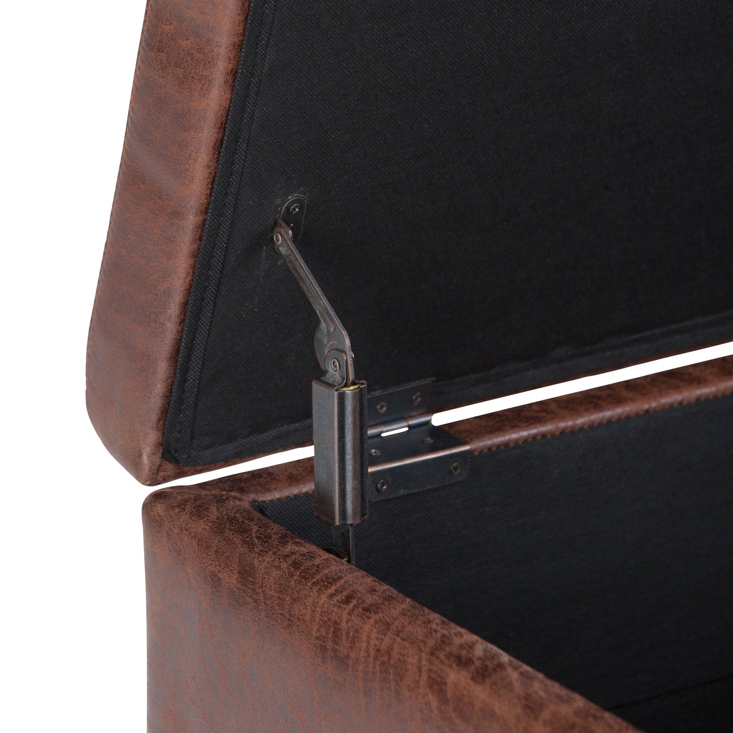 Untamed Upholstered Ottoman with Flip Top Storage and Wood Frame