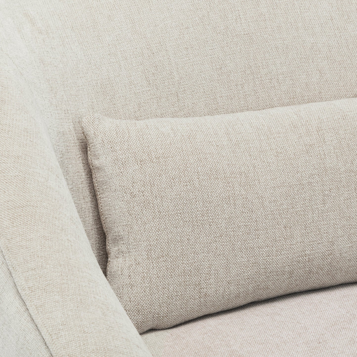 Upholstered Arm Chair with Scalloped Back and Lumbar Pillow