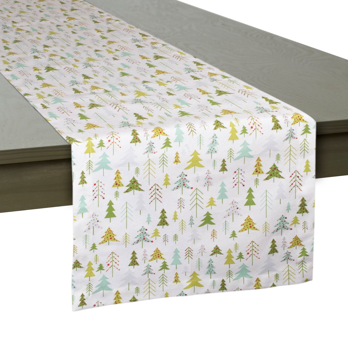Holiday Woods Printed Table Runner 14X72