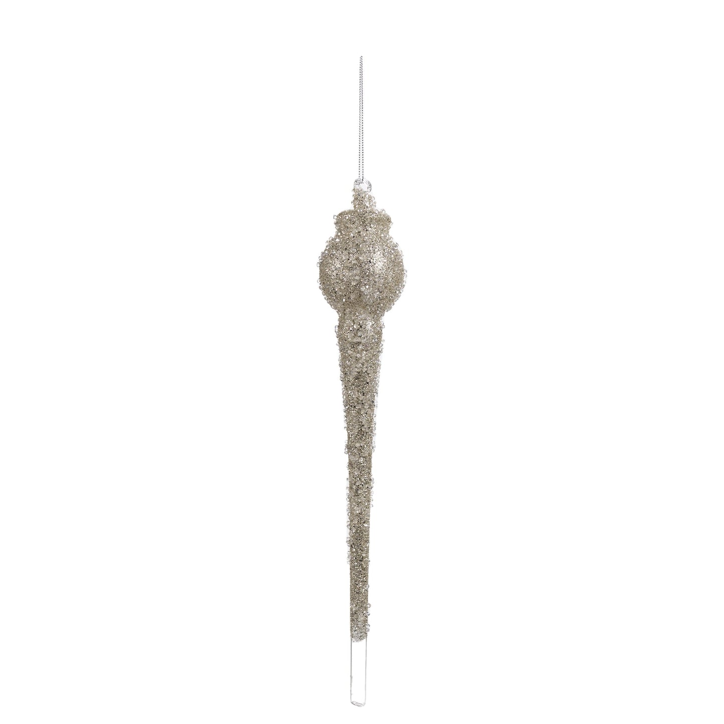 Beaded Glass Drop Ornament, Set of 6