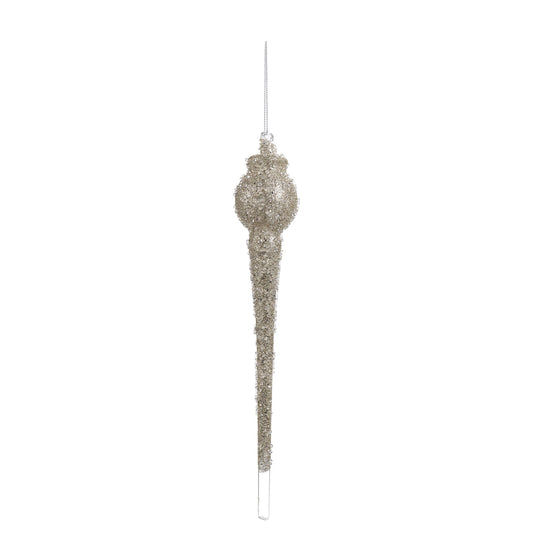 Beaded Glass Drop Ornament, Set of 6