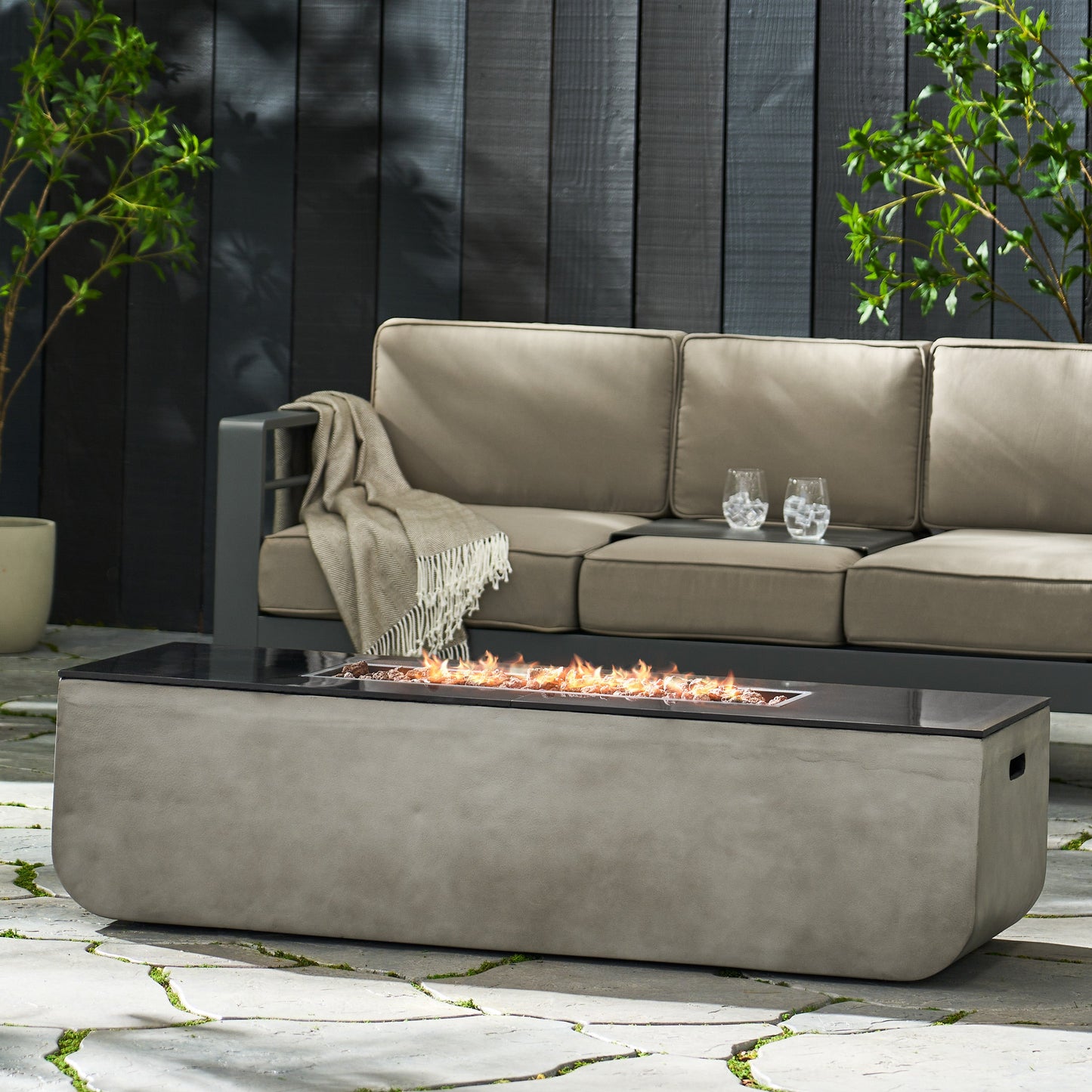 Outdoor Concrete Firepit