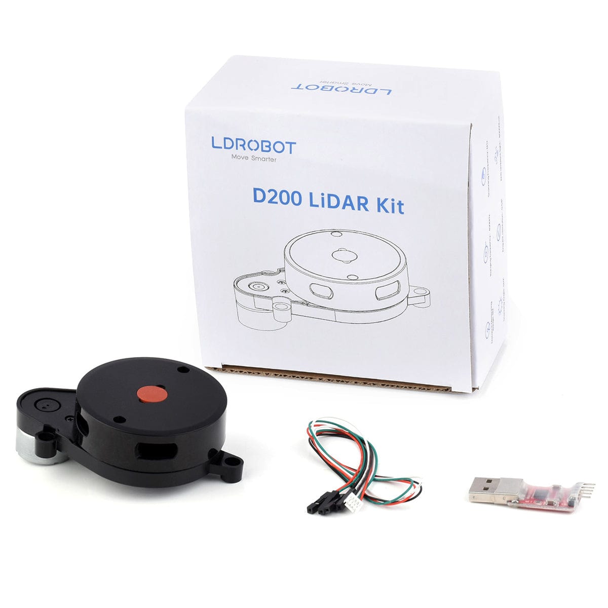 360° Omni-directional Triangulation Lidar D200 Developer Kit