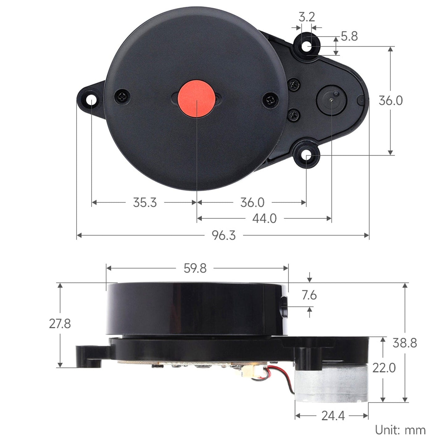 360° Omni-directional Triangulation Lidar D200 Developer Kit