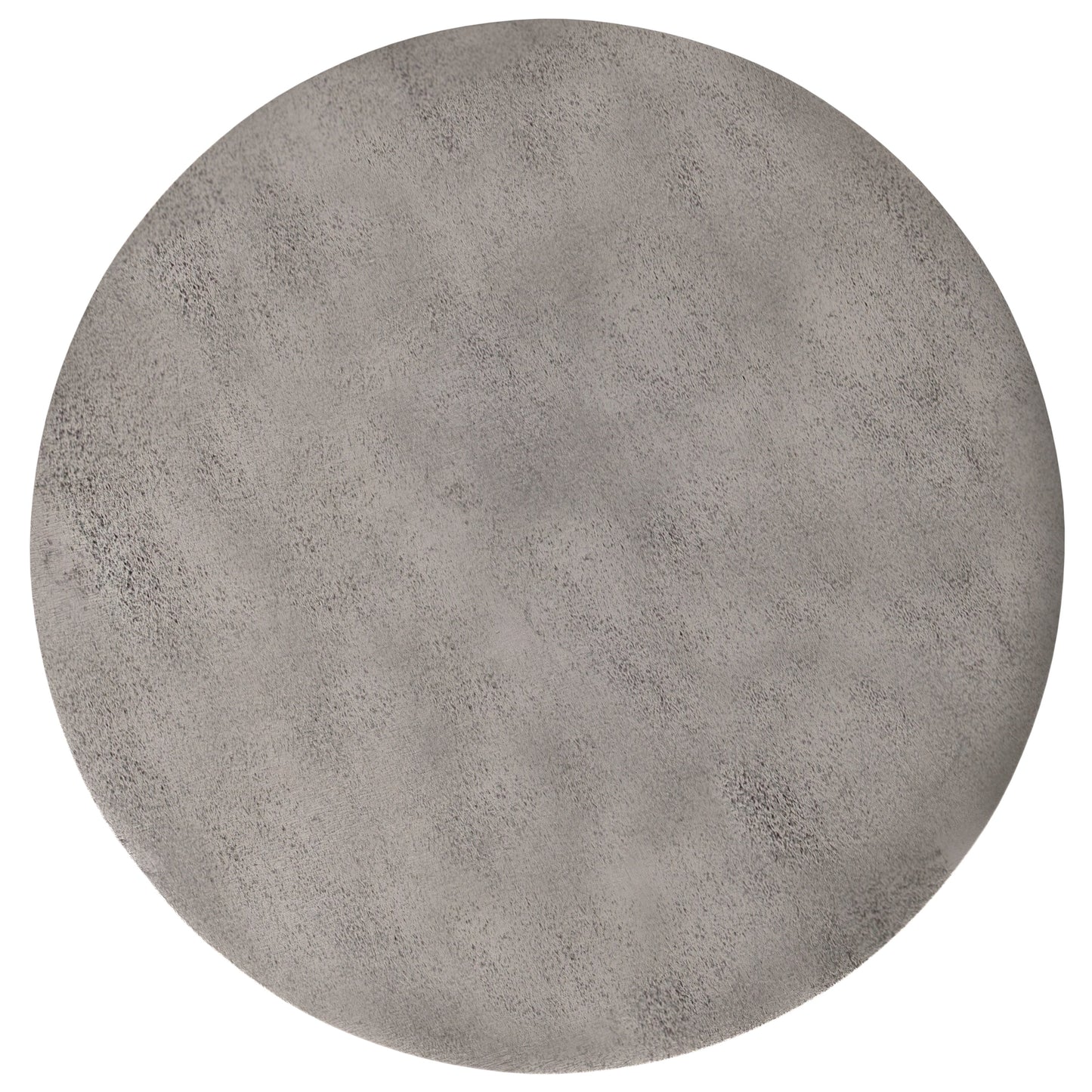 Drum-Shaped Metal Accent Table
