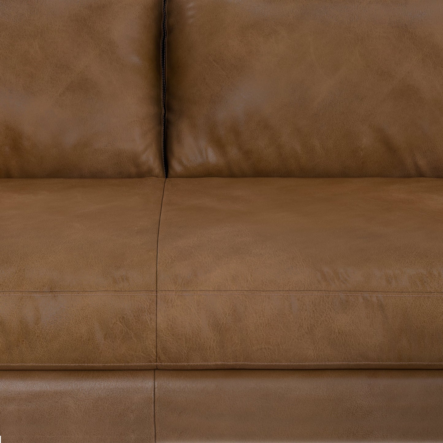 Luminae 72" Upholstered Sofa with 2 Bolster Pillows and Loose Back Cushions