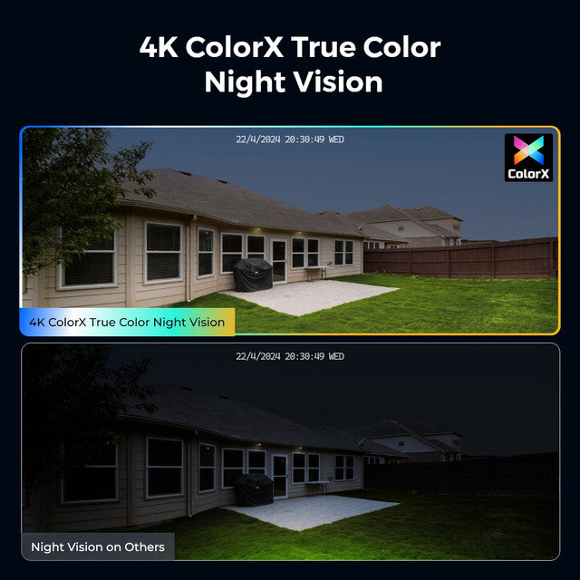 Reolink CX810 4K HDR ColorX True Color Night Vision PoE Security Camera (2 Pack)