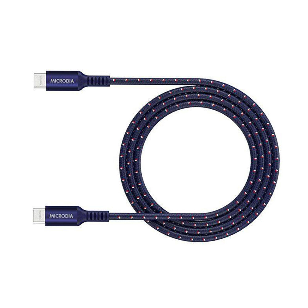 Microdia ExeCable Tweed PD100W USB-C Cable 2.6m (Navy)