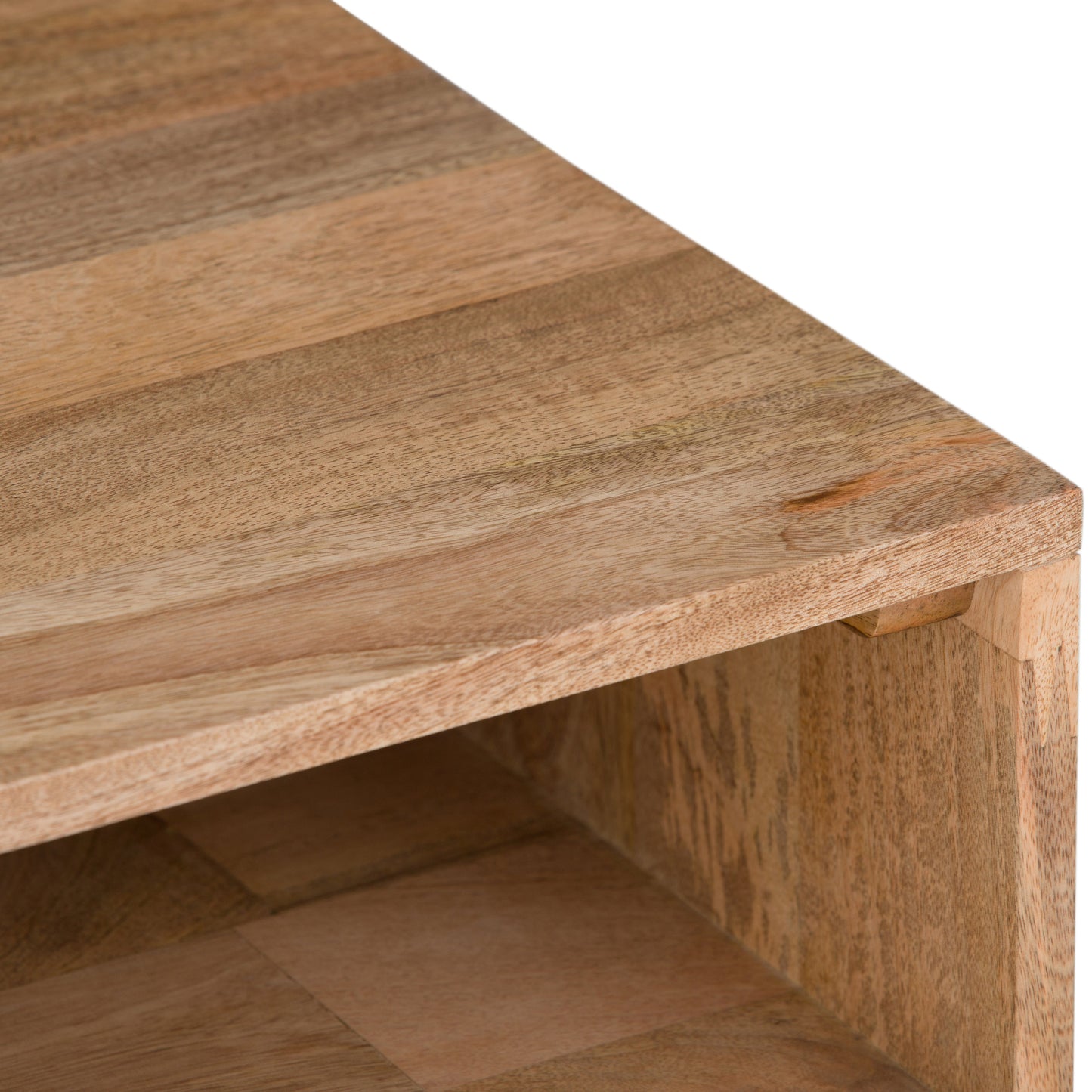 Side Table with Open Compartment and Hairpin Legs