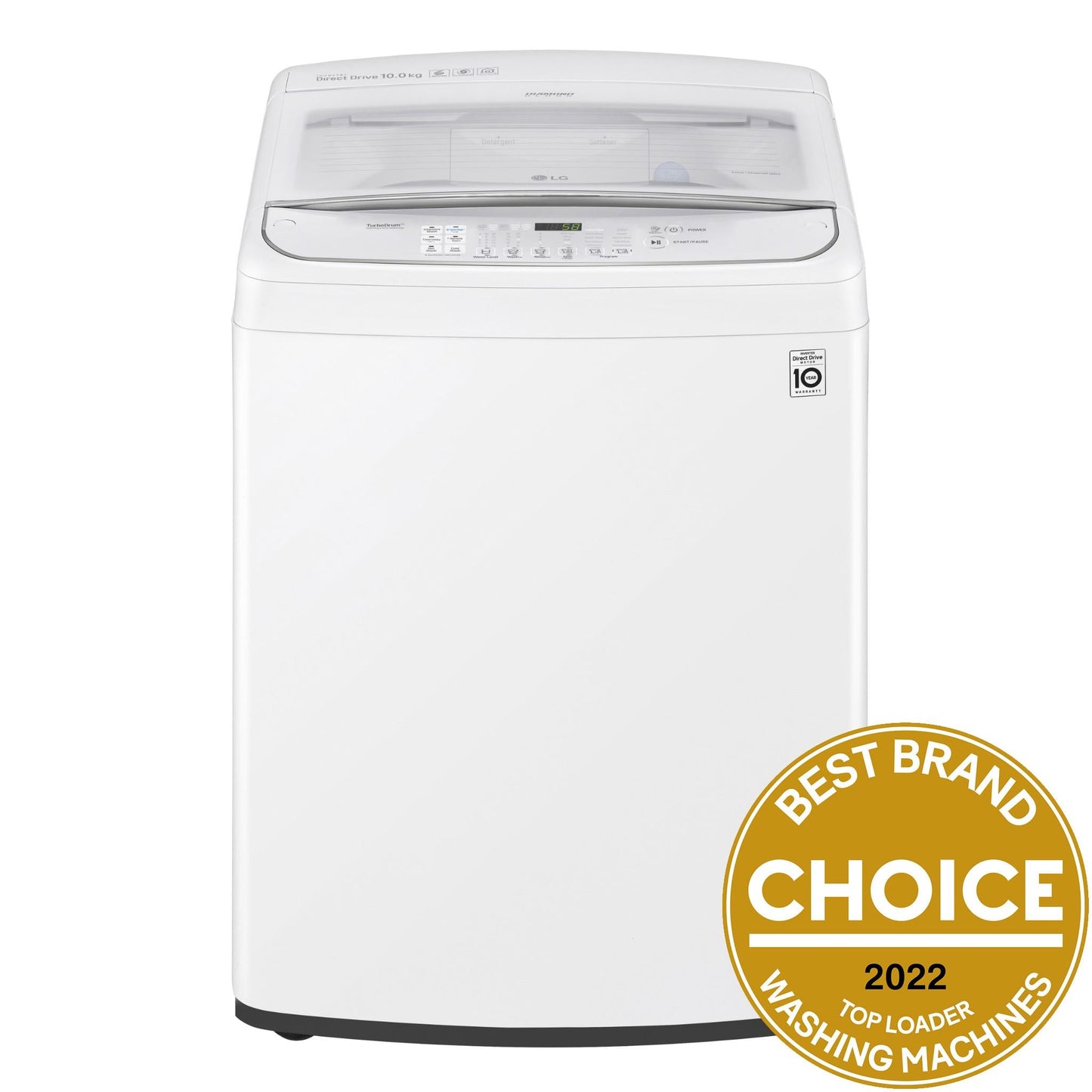 LG WTG-1034WF 10kg Direct Drive Top Load Washer (White)