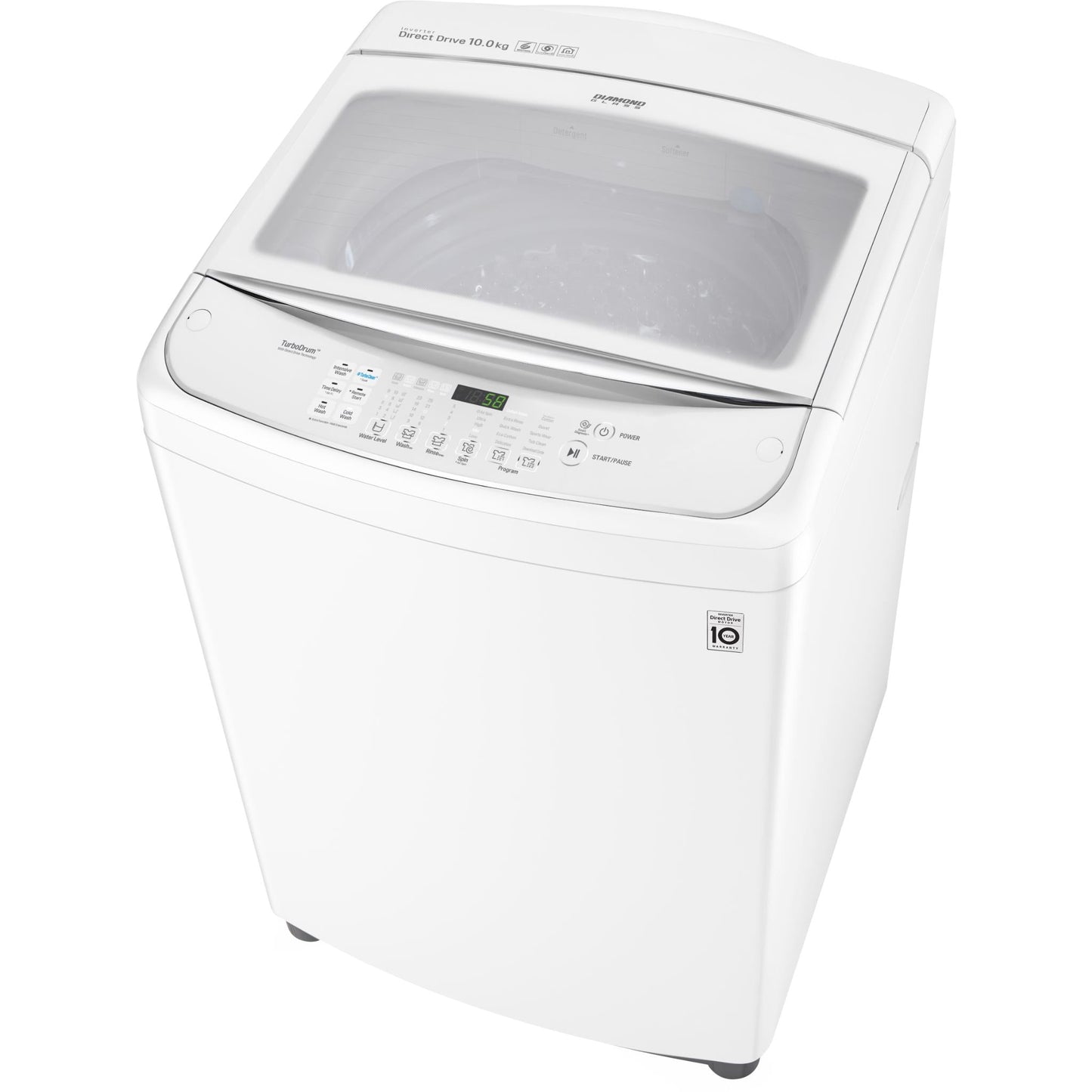 LG WTG-1034WF 10kg Direct Drive Top Load Washer (White)