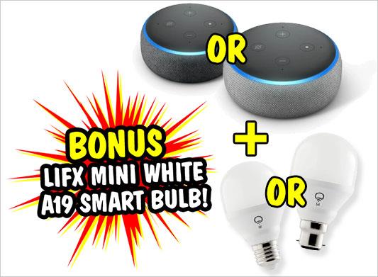 Amazon Echo Dot with Alexa (3rd Generation v2) [Charcoal Fabric]