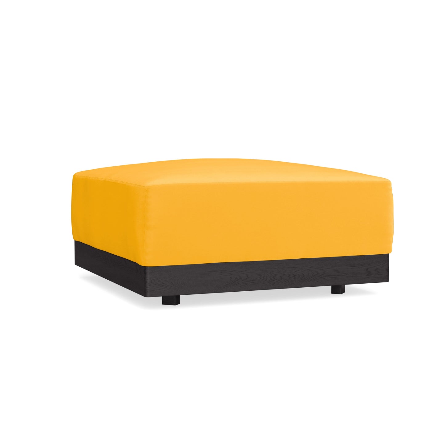 Modular Bondi Black Ottoman in Marigold | Classic Blend