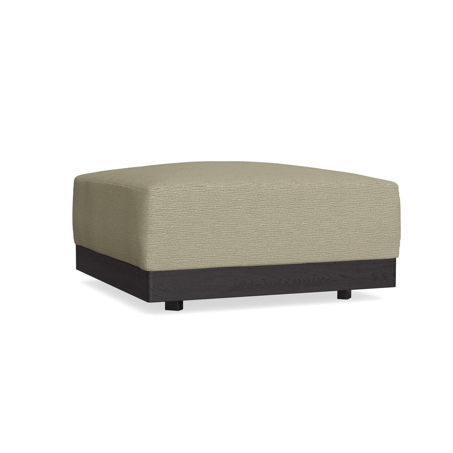 Modular Bondi Black Ottoman in Cappuccino | Memory Foam Blend