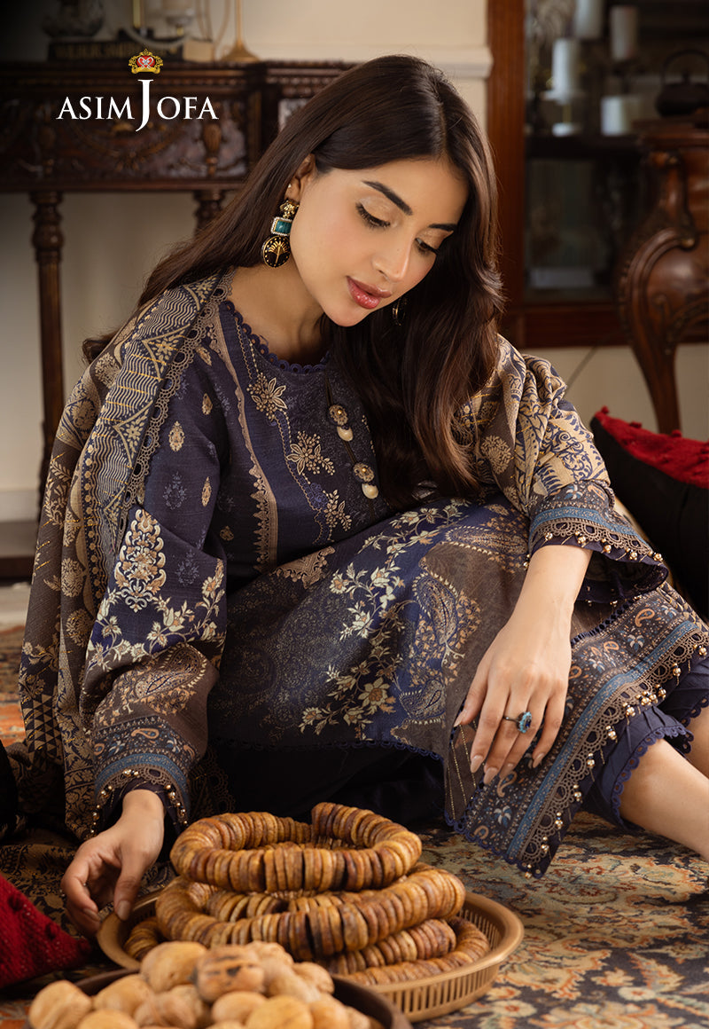 AJIW-05 PRINTED KHADDAR 3 PCS