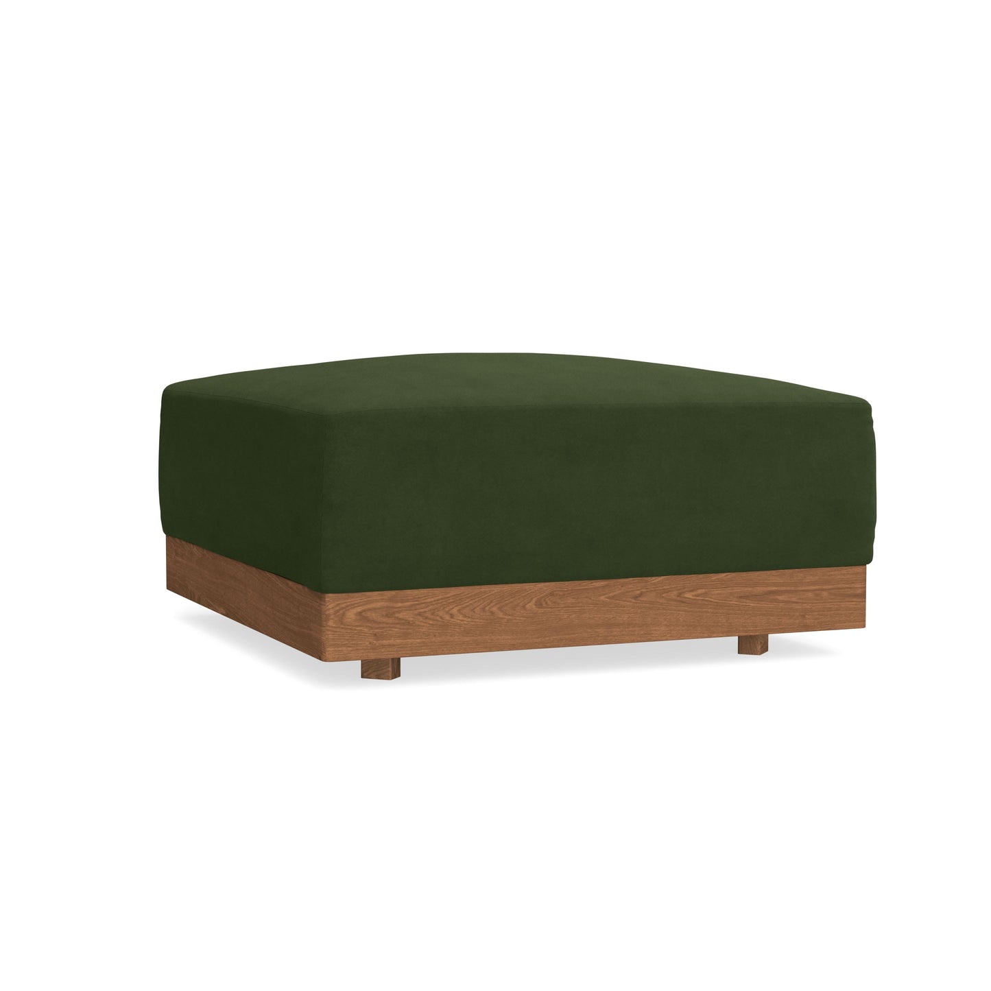 Modular Bondi Espresso Ottoman in Tuscan Green | Classic Blend