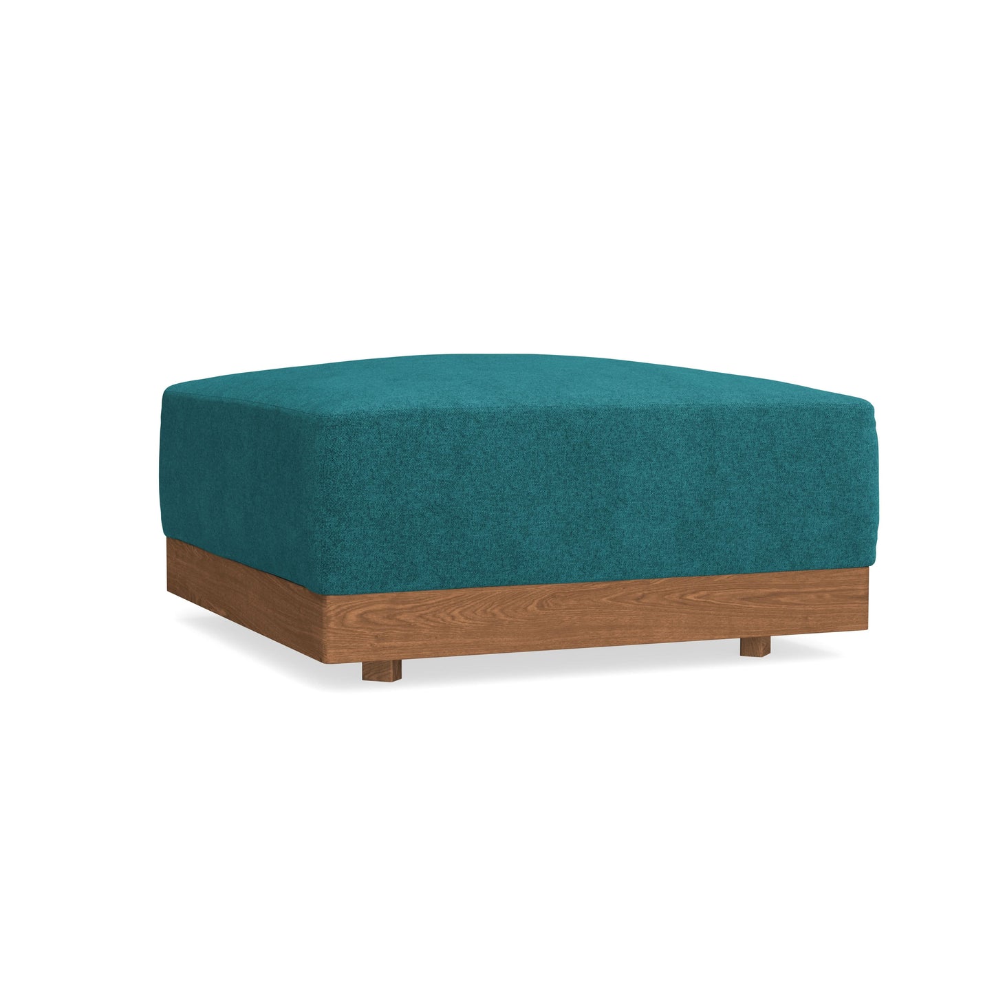 Modular Bondi Espresso Ottoman in Ocean | Memory Foam Blend