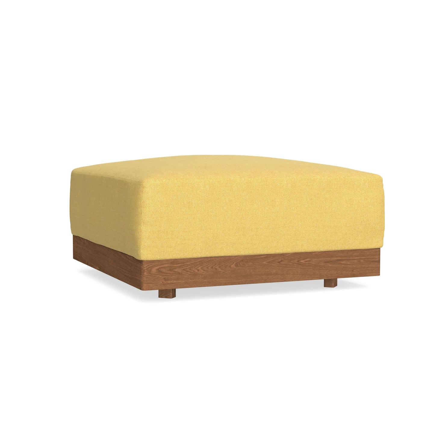 Modular Bondi Espresso Ottoman in Goldenrod | Memory Foam Blend