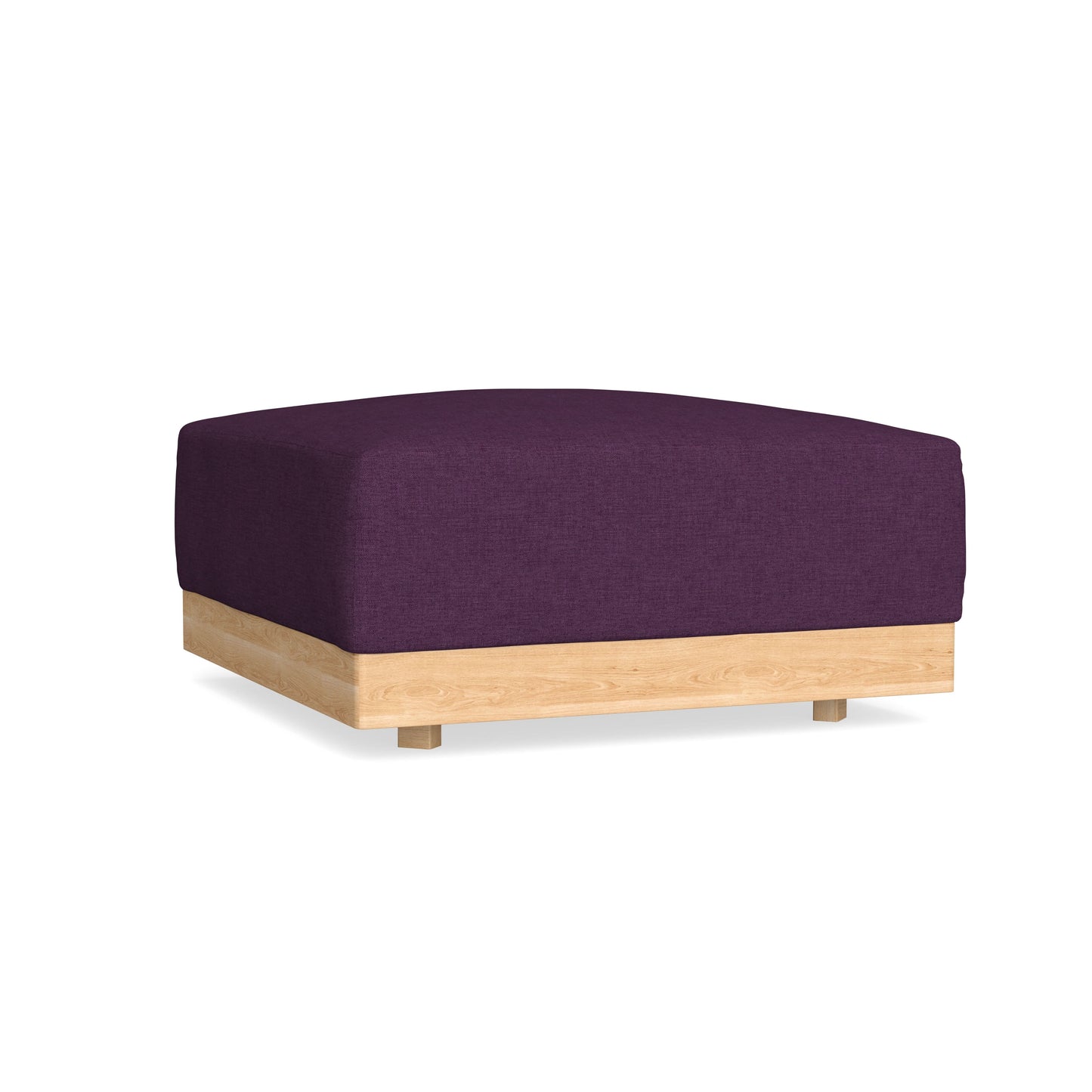 Slipcover Only - Modular Bondi Ottoman in Aubergine