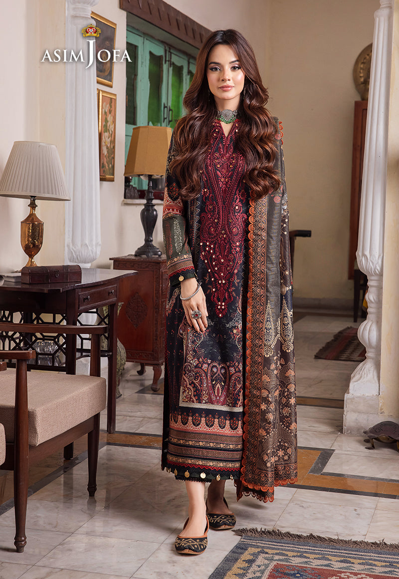 AJRW-10 EMBROIDERED SLUB 3 PCS