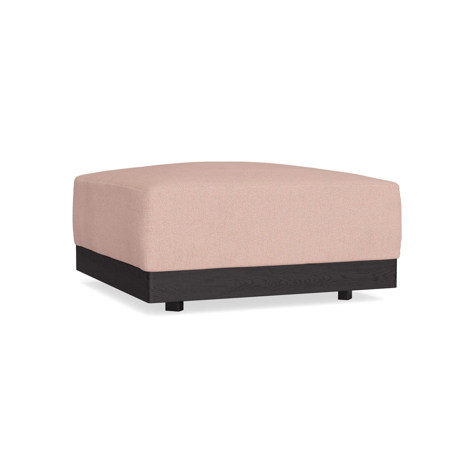 Modular Bondi Black Ottoman in Rose Quartz | Memory Foam Blend