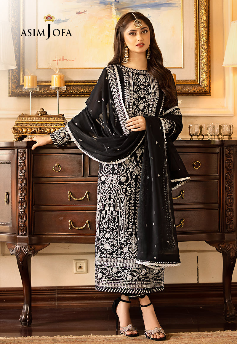 AJJM-21 EMBROIDERED CHIFFON 3 PCS