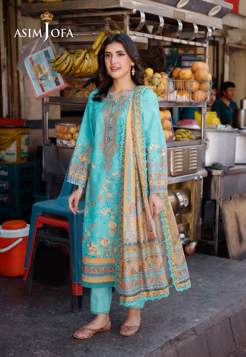 AJPL-02 PRINTED ARABIC LAWN 3 PCS
