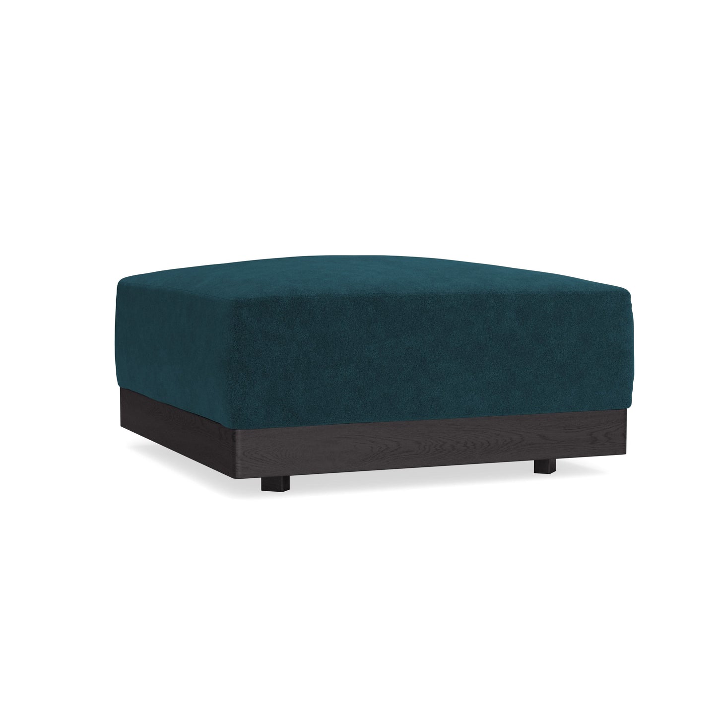 Modular Bondi Black Ottoman in Indigo | Classic Blend
