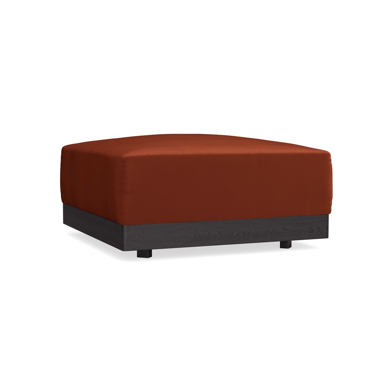 Modular Bondi Black Ottoman in Rust | Classic Blend