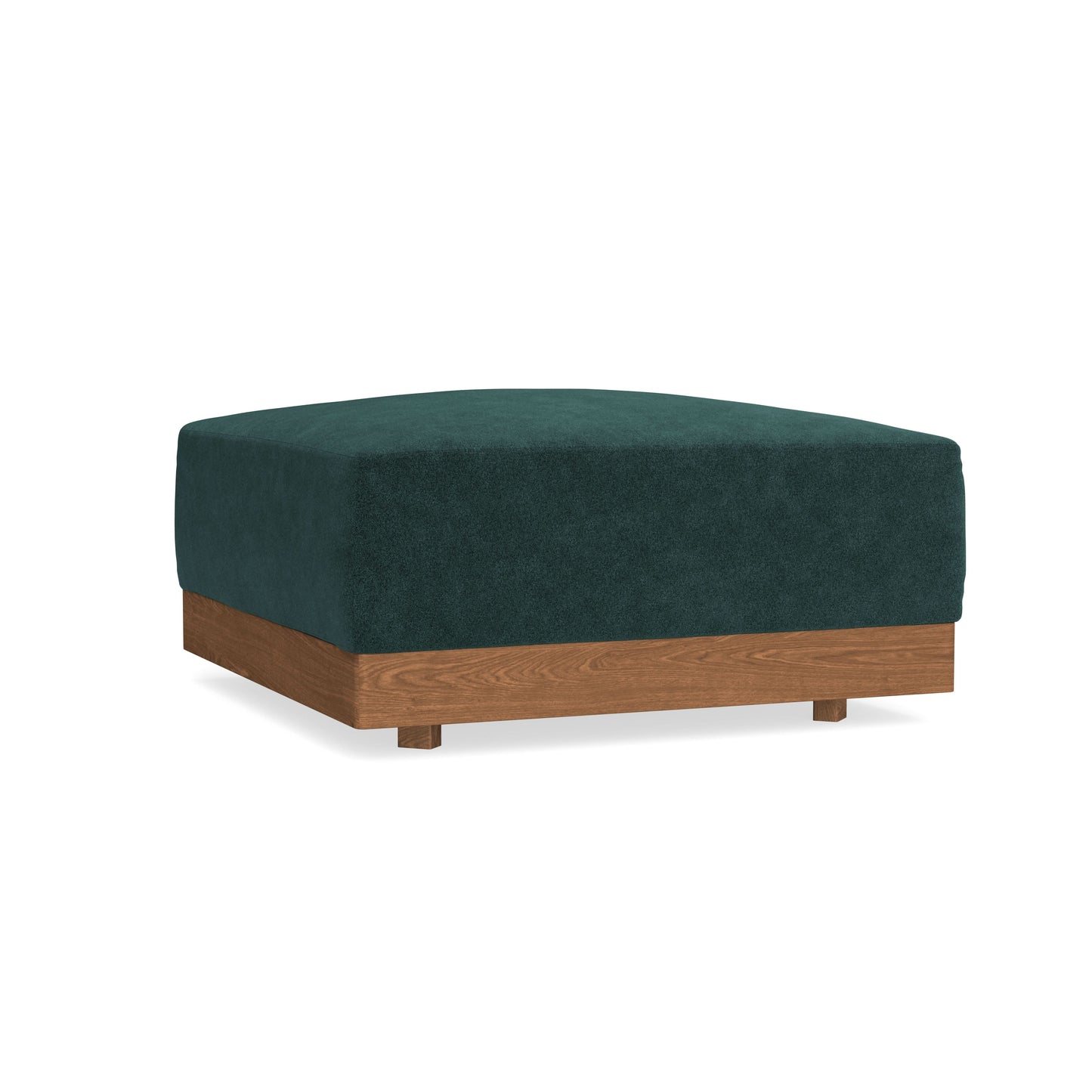 Modular Bondi Espresso Ottoman in Harbor Blue | Classic Blend