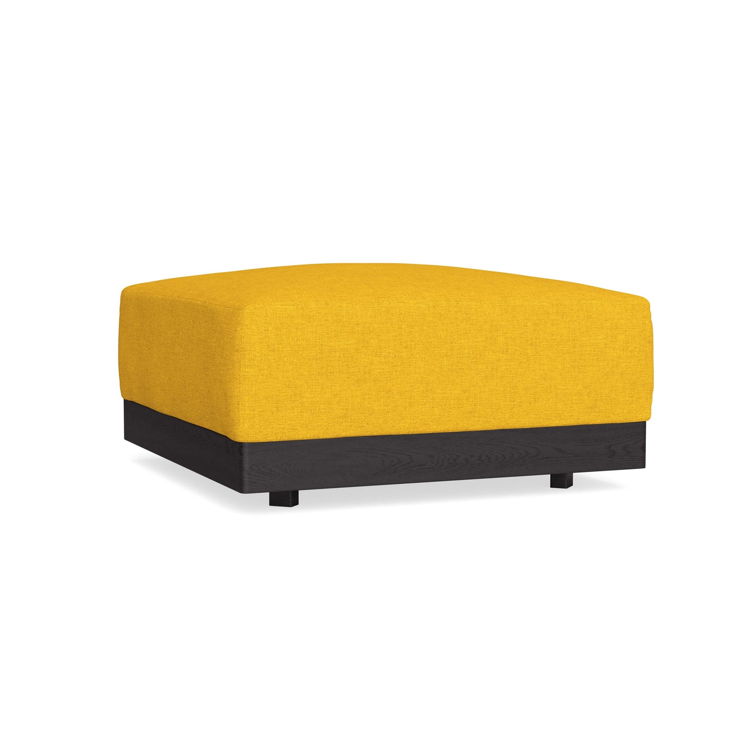 Modular Bondi Black Ottoman in Sunflower | Classic Blend
