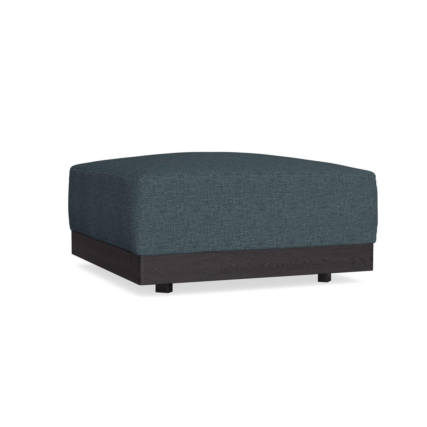 Modular Bondi Black Ottoman in Ocean Gray | Classic Blend