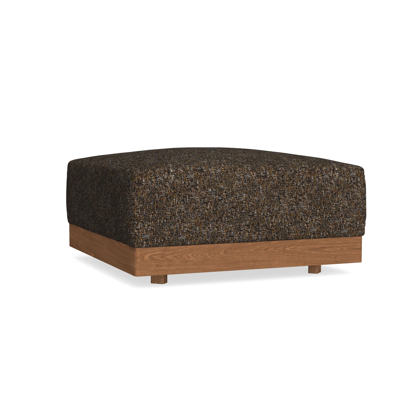 Modular Bondi Espresso Ottoman in Phantom | Memory Foam Blend