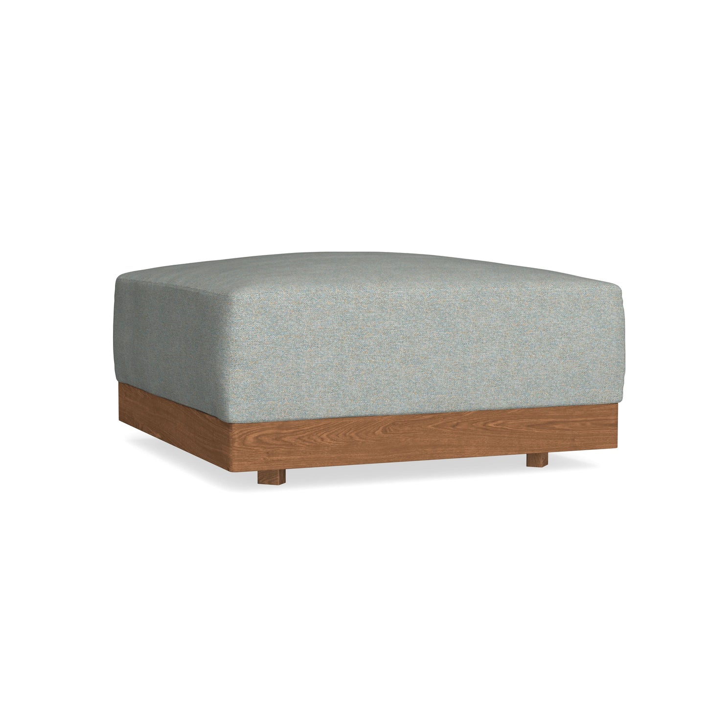 Modular Bondi Espresso Ottoman in Spa | Memory Foam Blend