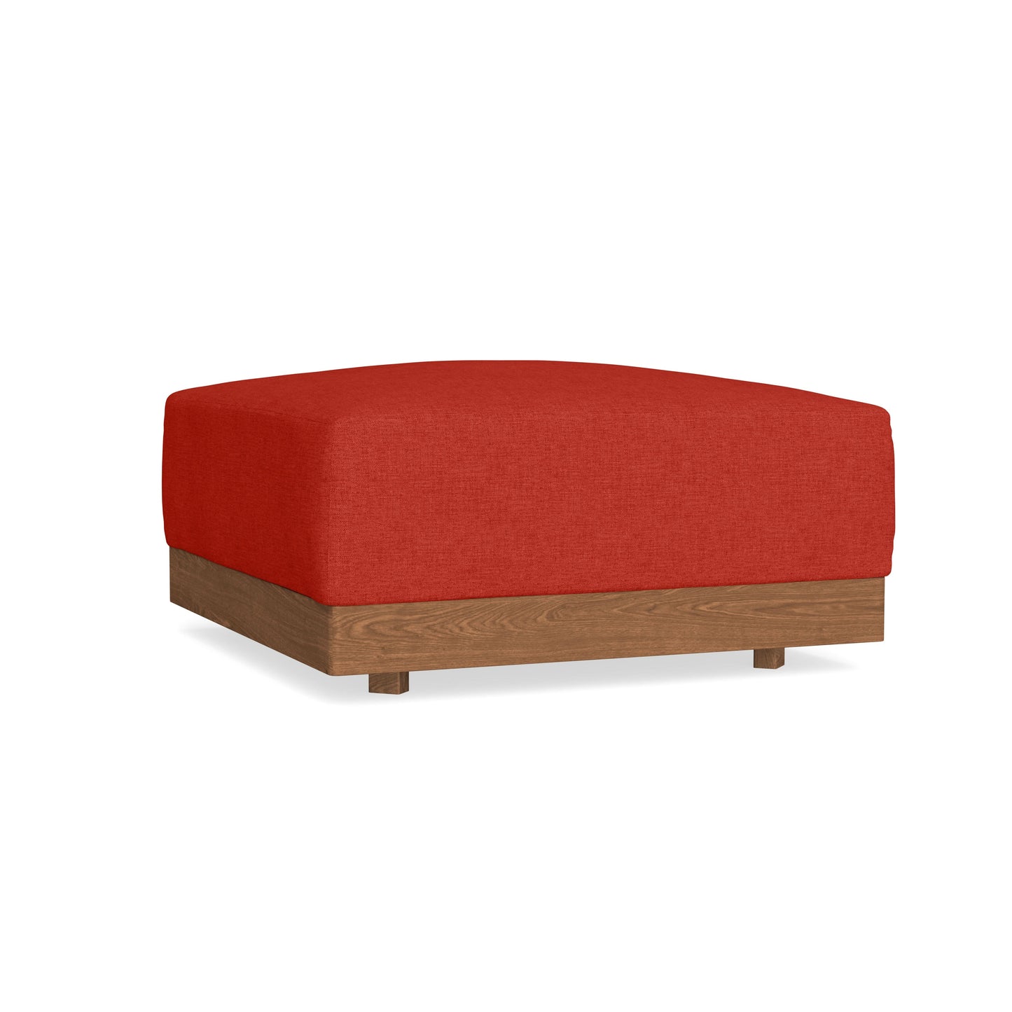 Modular Bondi Espresso Ottoman in Cayenne | Memory Foam Blend