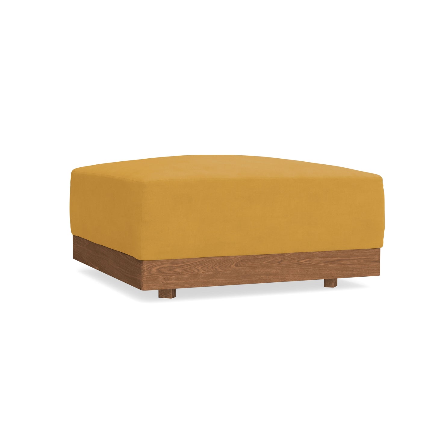 Modular Bondi Espresso Ottoman in Honey | Memory Foam Blend