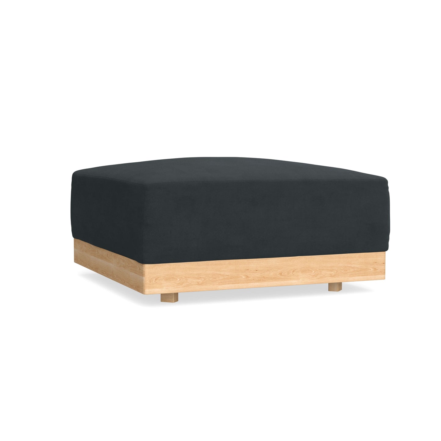 Slipcover Only - Modular Bondi Ottoman in Obsidian